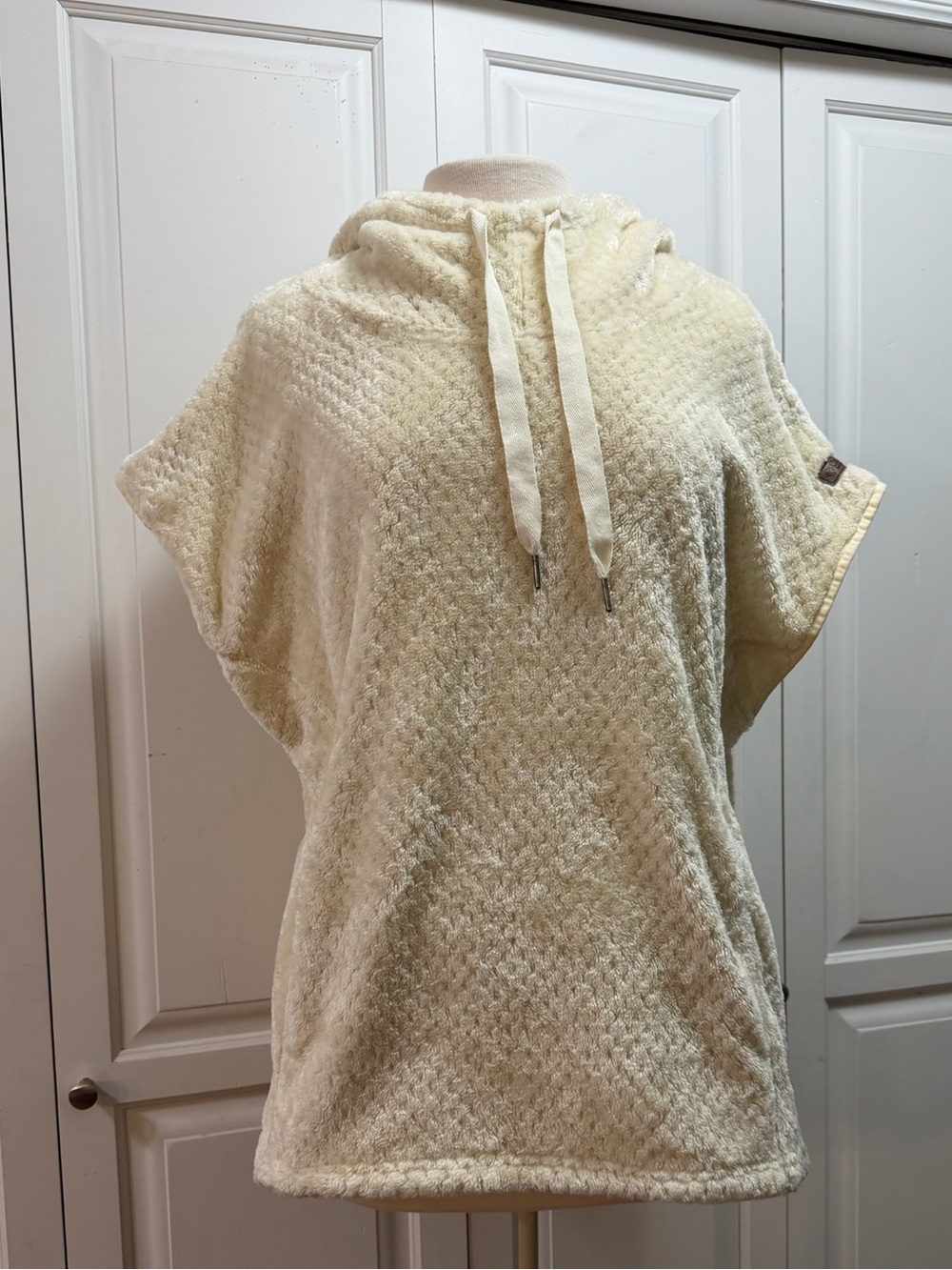 Cozy Cream Hooded Poncho